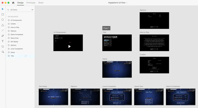 UI Flow in Adobe XD