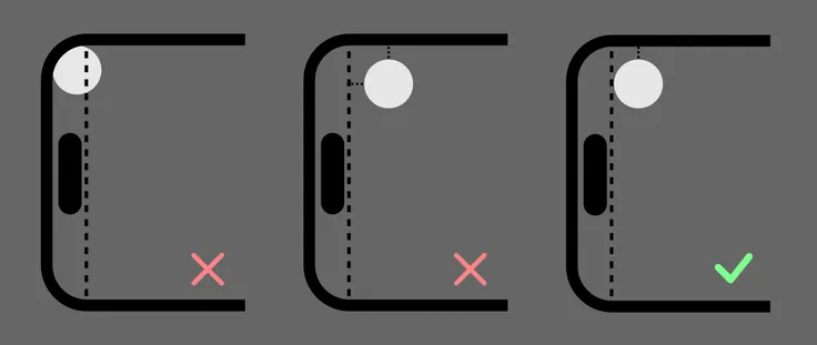 Collapsed Margins on device with safe areas