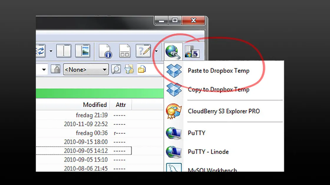 Paste Clipboard to Dropbox with DOpus
