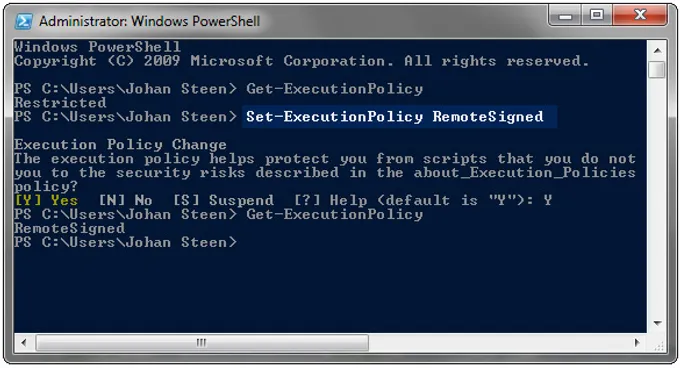 PowerShell Execution Policy